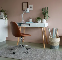 Skrivebord TAMHOLT 50x100 hvid/natur