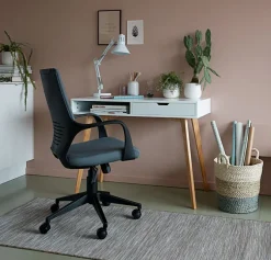 Skrivebord TAMHOLT 50x100 hvid/natur