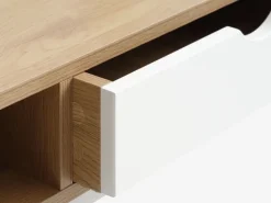 Skrivebord TRAPPEDAL 48x95 1 skuffe egefarve/hvid