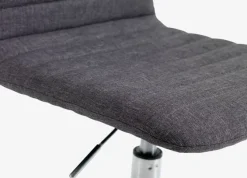 Skrivebordsstol ABILDHOLT mørkegråt stof/krom