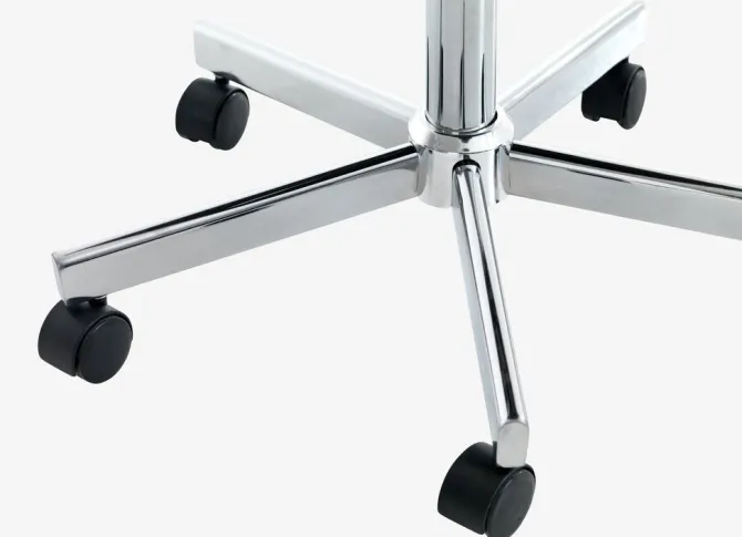 Skrivebordsstol ABILDHOLT mørkegråt stof/krom