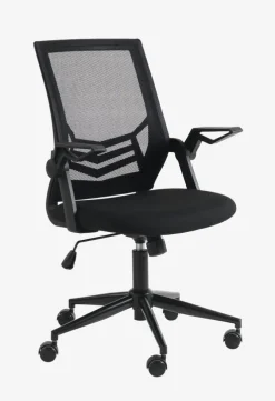 Skrivebordsstol ASPERUP sort mesh/sort stof