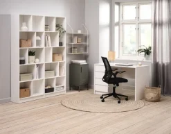 Skrivebordsstol ASPERUP sort mesh/sort stof