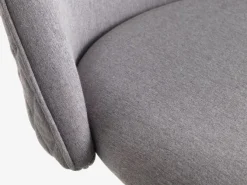 Skrivebordsstol KOKKEDAL gråt stof/hvid