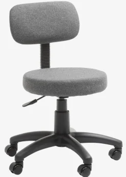 Skrivebordsstol MULDBJERG mørkegråt stof/sort