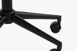 Skrivebordsstol PEBRINGE mørkegråt stof/sort