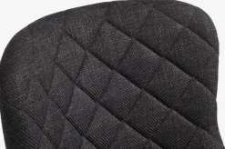 Skrivebordsstol PEBRINGE mørkegråt stof/sort