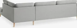 Sofa AARHUS open-end højrevendt lysegråt stof