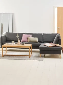 Sofa AARHUS open-end højrevendt mørkegråt stof