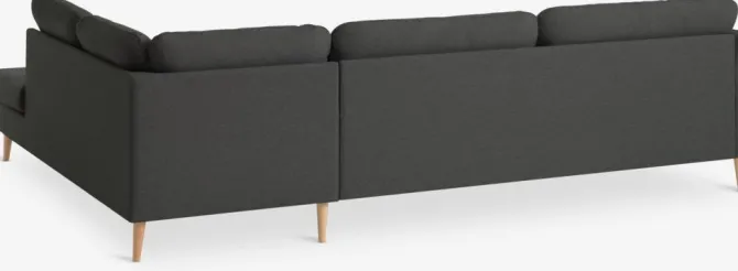Sofa AARHUS open-end højrevendt mørkegråt stof