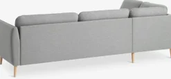 Sofa AARHUS open-end lysegråt stof