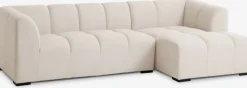 Sofa ALLESE chaiselong højrevendt beige stof