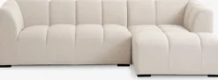 Sofa ALLESE chaiselong højrevendt beige stof