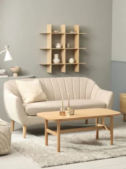 Sofa EGEDAL 2.5-pers. beige stof/egefarve