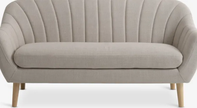 Sofa EGEDAL 2.5-pers. beige stof/egefarve