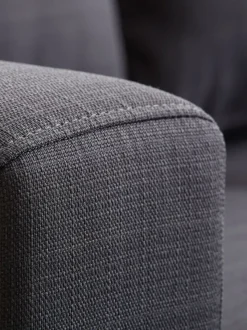 Sofa EGENSE chaiselong mørkegråt stof