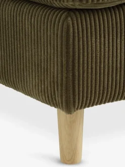 Sofa FALSLEV chaiselong olivengrønt fløjl