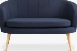 Sofa GISTRUP 2-pers. mørkeblåt stof