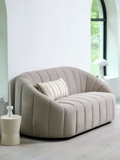 Sofa HUNDIGE 2-pers. beige stof