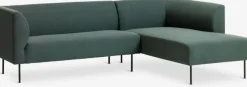 Sofa KARE chaiselong højrevendt mørkegrøn