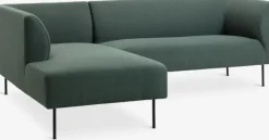Sofa KARE chaiselong venstrevendt mørkegrøn