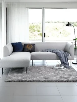 Sofa KARE chaiselong venstrevendt lysegrå