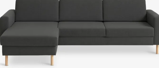 Sofa SVALBARD chaiselong mørkegrå
