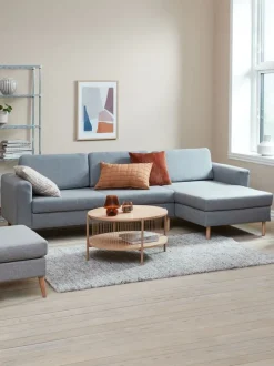 Sofa SVALBARD chaiselong lysegrå