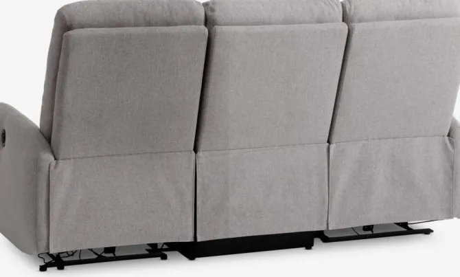 Sofa VONSILD 3-pers. elektronisk lysegrå