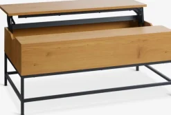Sofabord AABENRAA L110 løftbar plade/opbevaring egefarve