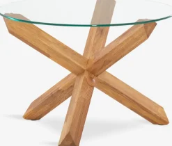 Sofabord AGERBY Ø60 glas/eg