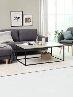 Sofabord DOKKEDAL 75x115 betonfarve