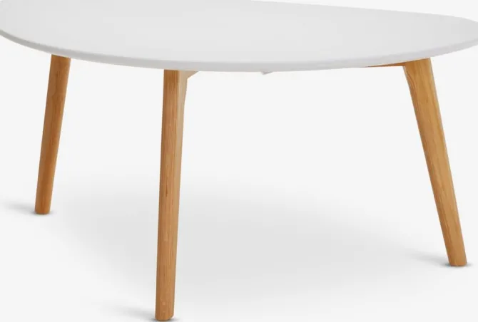 Sofabord LEJRE 48x85 hvid/eg