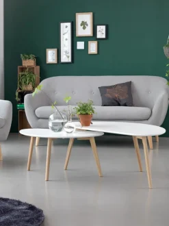 Sofabord LEJRE 60x120 hvid/eg