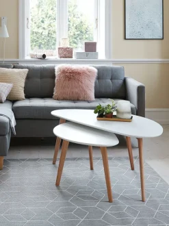 Sofabord LEJRE 60x120 hvid/eg