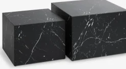 Sofabord TINGSTED 45x45/55x55 marmorfarve 2 stk.