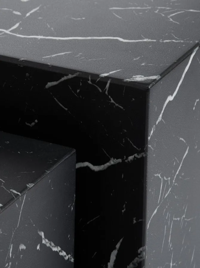 Sofabord TINGSTED 45x45/55x55 marmorfarve 2 stk.