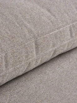 Sofamodul LUNDBY chaiselong/puf sandfarvet stof