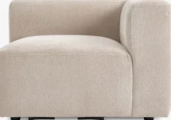 Sofamodul SKEJBY hjørne/ende sandfarvet stof