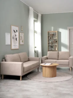 Sofasæt EGENSE 3 + 2-pers. sandfarvet stof