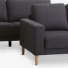 Sofasæt EGENSE 3+2-pers. mørkegråt stof