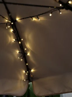 Solcelle lyskæde BERGIRISK L900cm m/60 LED klar