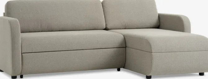 Sovesofa chaiselong MOMMARK beige stof