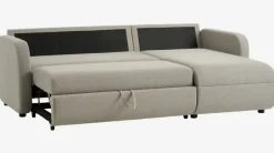 Sovesofa chaiselong MOMMARK beige stof