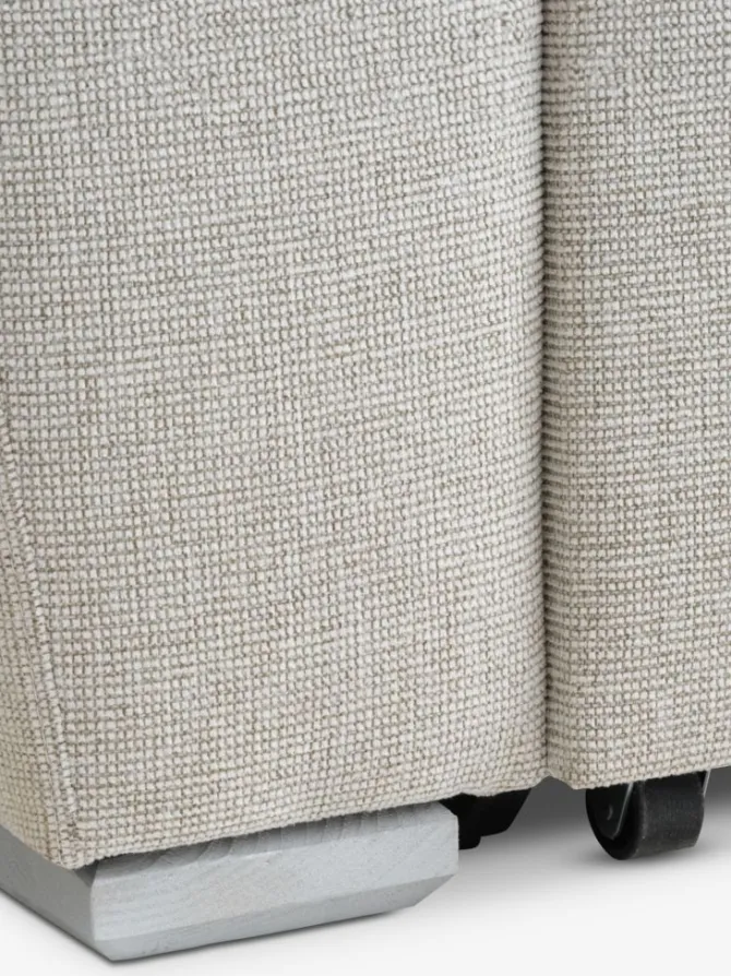 Sovesofa chaiselong VEJLBY lyst sandfarvet stof