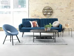 Sovesofa HARNDRUP mørkeblåt stof