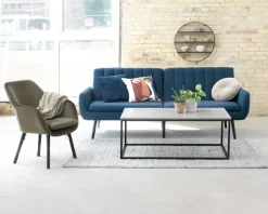 Sovesofa HARNDRUP mørkeblåt stof