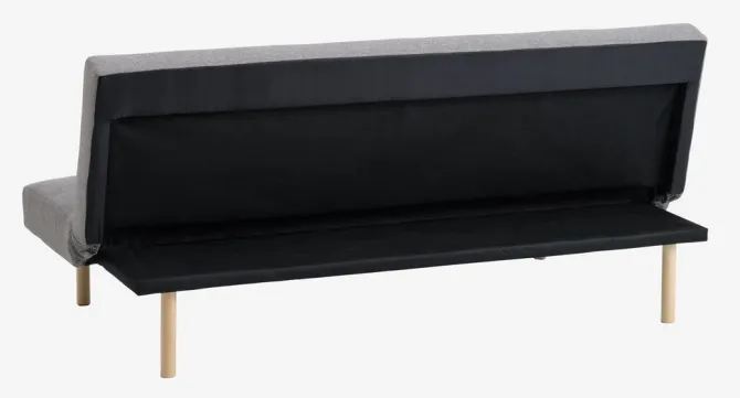 Sovesofa HOLSTED gråt stof
