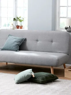 Sovesofa JUVRE lysegråt stof/natur