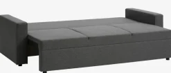 Sovesofa MARSLEV 3-pers. mørkegråt stof